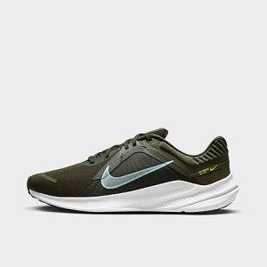 Nike Men&apos;s Quest 5 Road Running Shoes in Green/Cargo Khaki Size 10.5 - 3520885