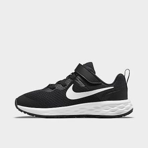 Nike Little Kids&apos; Revolution 6 Running Shoes in Black/Black Size 13.5 - 3215003