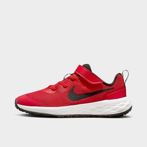 Nike Little Kids&apos; Revolution 6 Running Shoes in Red/University Red Size 13.5 - 3214967