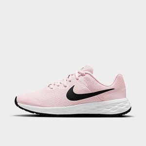 Nike Girls&apos; Big Kids&apos; Revolution 6 Running Shoes in Pink/Pink Foam Size 7.0 - 3214915