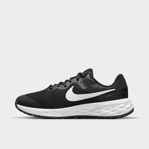 Nike Big Kids&apos; Revolution 6 Running Shoes in Black/Black Size 7.0 - 3214955