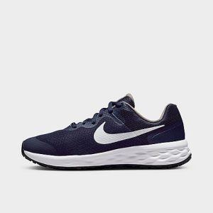 Nike Big Kids&apos; Revolution 6 Running Shoes in Blue/Midnight Navy Size 7.0 - 3177960