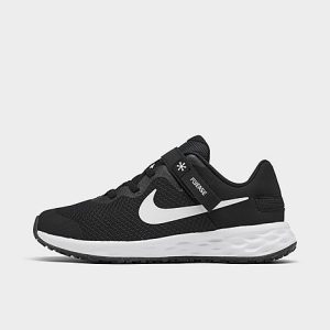 Nike Little Kids&apos; Revolution 6 FlyEase Running Shoes in Black/Black Size 13.0 - 3076316