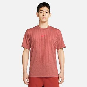 Nike Men&apos;s Pro Dri-FIT ADV Short-Sleeve T-Shirt in Red/Canyon Rust Size 2XL Cotton/Polyester - 5851672