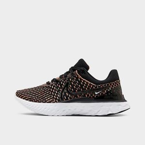 Nike Women&apos;s React Infinity 3 Running Shoes in Black/Black Size 12.0 Knit - 3088951