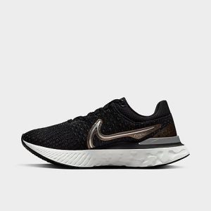 Nike Women&apos;s React Infinity 3 Running Shoes in Black/Black Size 9.0 Knit - 3552608