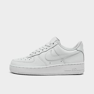 Nike Women&apos;s Air Force 1 Low Casual Shoes in White/White Size 11.5 Leather - 5676223