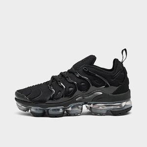 Nike Women&apos;s Air VaporMax Plus SE Running Shoes in Black/Black Size 11.5 Leather/Suede - 5169157