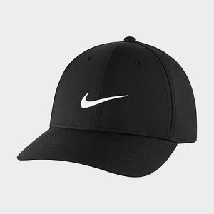 Nike Golf Legacy91 Tech Adjustable Back Hat in Black/Black Polyester - 8203668
