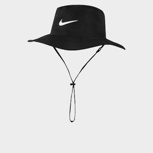 Nike Dri-FIT UV Golf Bucket Hat in Black/Beige/Black Size Medium/Large 100% Polyester - 8206085