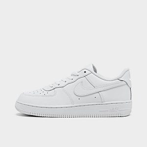 Nike Little Kids&apos; Air Force 1 &apos;07 LE Casual Shoes in White/White Size 13.0 Leather - 3001341