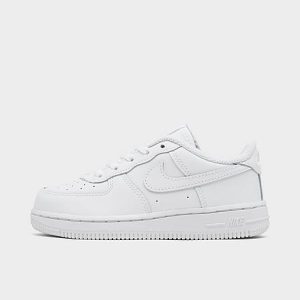 Nike Kids&apos; Toddler Air Force 1 LE Casual Shoes in White/White Size 5.0 Leather - 3001371