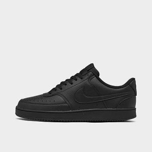 Nike Men&apos;s Court Vision Low Next Nature Casual Shoes in Black/Black Size 14.0 Wool - 3170696