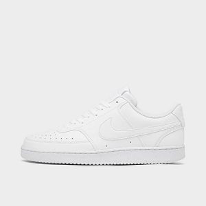 Nike Men&apos;s Court Vision Low Next Nature Casual Shoes in White/White Size 14.0 Wool - 3170708