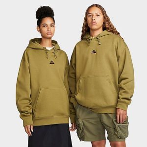 Nike ACG Therma-FIT Fleece Pullover Hoodie in Green/Pilgrim Size XL Cotton/Polyester/Fleece - 5819580