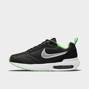 Nike Big Kids&apos; Air Max Dawn Casual Shoes in Black/Black Size 7.0 Suede/Plastic - 3146646