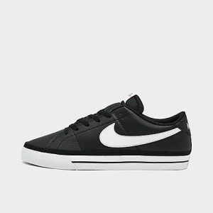 Nike Men&apos;s Court Legacy Next Nature Casual Shoes in Black/Black Size 13.0 Leather/Canvas - 3172423