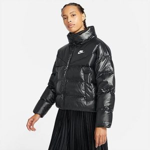 Nike Women&apos;s Sportswear City Series Therma-FIT Jacket in Black/Black Size 2XL 100% Polyester - 5844522