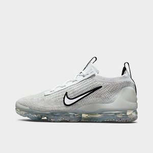 Nike Men&apos;s Air VaporMax 2021 Flyknit Running Shoes in White/White Size 15.0 - 2990538