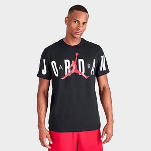 Jordan Air Graphic Logo T-Shirt in Black/Black Size Large 100% Cotton - 5775677