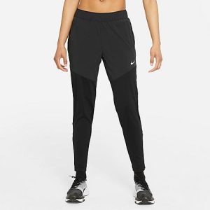 Nike Women&apos;s Dri-FIT Essential Running Pants in Black/Black Size 2XL Polyester/Spandex/Knit - 5844559