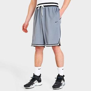 Nike Men&apos;s Dri-FIT DNA Basketball Shorts in Grey/Cool Grey Size 2XL 100% Polyester - 5843918