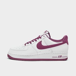 Nike Men&apos;s Air Force 1 Low Casual Shoes in White/White Size 10.5 Leather - 3170809