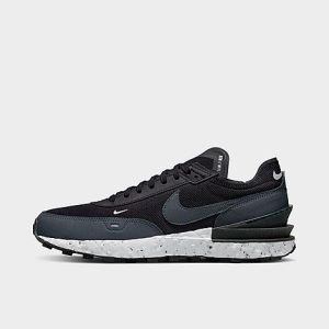 Nike Men&apos;s Waffle One Crater Next Nature Casual Shoes in Black/Black Size 12.0 Suede - 3148344