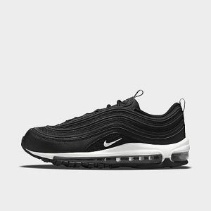 Nike Women&apos;s Air Max 97 Casual Shoes in Black/Black Size 12.0 Leather - 3182996