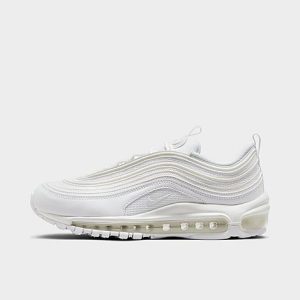 Nike Women&apos;s Air Max 97 Casual Shoes in White/White Size 10.0 Leather - 3099612