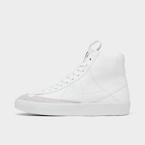 Nike Big Kids&apos; Blazer Mid &apos;77 SE Casual Shoes in White/White Size 7.0 Leather/Suede - 3100751