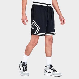 Jordan Men&apos;s Sport Dri-FIT Air Diamond Shorts in Black/Black Size 3XL 100% Polyester/Fiber - 5819757