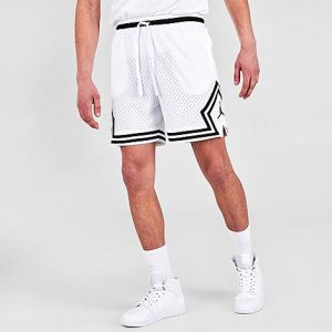 Jordan Men&apos;s Sport Dri-FIT Air Diamond Shorts in White/Black Size 2XL 100% Polyester/Fiber - 5775003