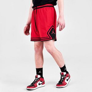 Jordan Men&apos;s Sport Dri-FIT Air Diamond Shorts in Red/Gym Red Size 2XL 100% Polyester/Fiber - 5774998