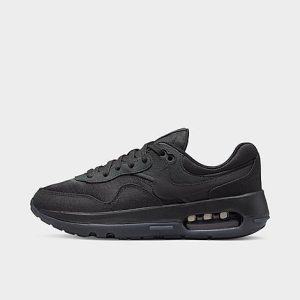 Nike Big Kids&apos; Air Max Motif Casual Shoes in Black/Black Size 7.0 Suede - 3214770