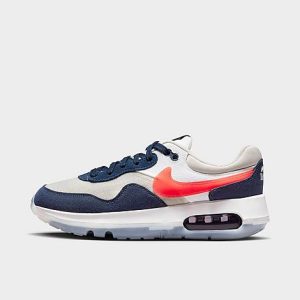 Nike Big Kids&apos; Air Max Motif Casual Shoes in Blue/Light Bone Size 7.0 Suede - 3524451
