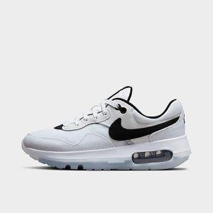 Nike Big Kids&apos; Air Max Motif Casual Shoes in White/White Size 7.0 Suede - 3218396