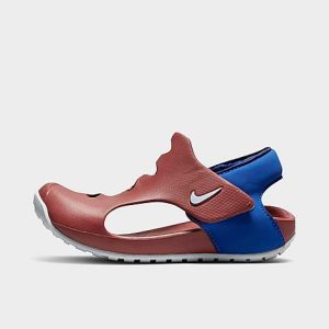 Nike Little Kids&apos; Sunray Protect 3 Slide Sandals in Brown/Canyon Rust Size 12.0 Leather - 3198944