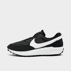 Nike Men&apos;s Waffle Debut Casual Shoes in Black/Black Size 14.0 Nylon/Suede - 3101760