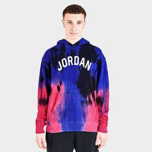 Jordan Men&apos;s Sport DNA Statement Pullover Hoodie in Blue/Medium Blue Size 3XL Cotton/Polyester/Jersey - 5774868