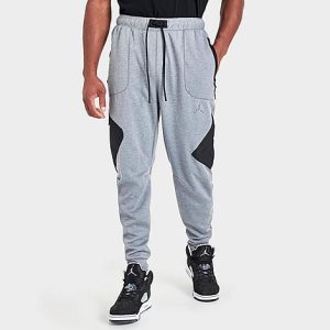 Jordan Men&apos;s Dri-FIT Air Fleece Pants in Grey/Carbon Heather Size 3XL Cotton/Polyester/Fleece - 5774993