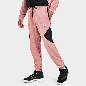 Jordan Men&apos;s Dri-FIT Air Fleece Pants in Pink/Fossil Rose Size 3XL Cotton/Polyester/Fleece - 5774933