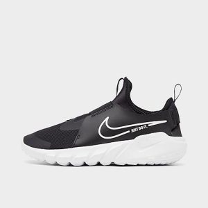 Nike Big Kids&apos; Flex Runner 2 Running Shoes in Black/Black Size 7.0 Leather - 3148427