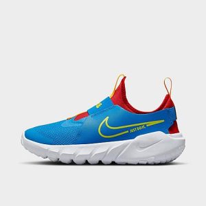 Nike Big Kids&apos; Flex Runner 2 Running Shoes in Blue/Photo Blue Size 7.0 Leather - 3218841