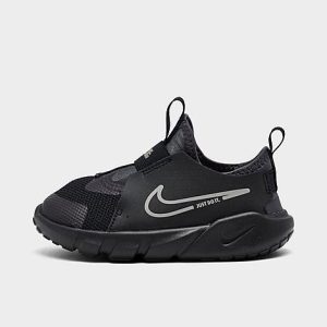 Nike Kids&apos; Toddler Flex Runner 2 Running Shoes in Black/Black Size 10.0 Leather - 3149547