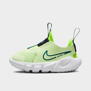 Nike Kids&apos; Toddler Flex Runner 2 Running Shoes in Black/Barely Volt Size 10.0 Leather - 3554110