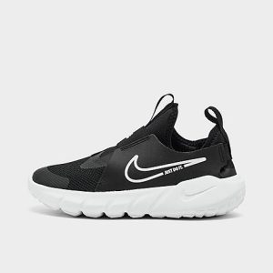 Nike Little Kids&apos; Flex Runner 2 Running Shoes in Black/Black Size 13.5 Leather - 3148595