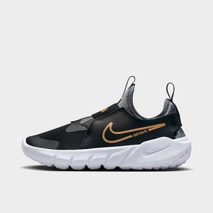 Nike Little Kids&apos; Flex Runner 2 Running Shoes in Black/Black Size 13.0 Leather - 3554996