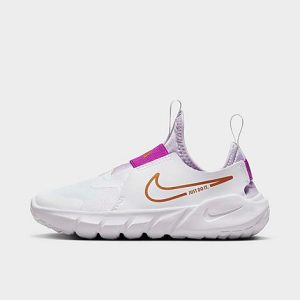 Nike Little Kids&apos; Flex Runner 2 Running Shoes in White/White Size 13.0 Leather - 3555008