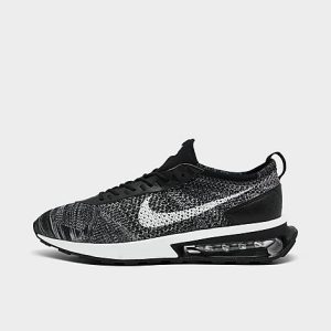 Nike Men&apos;s Air Max Flyknit Racer Casual Shoes in Black/Black Size 13.0 Suede/Knit - 3156593